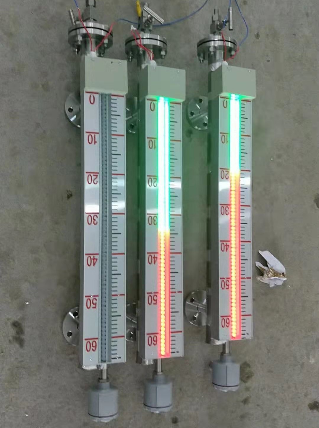 磁敏双色LED灯光磁翻板液位计